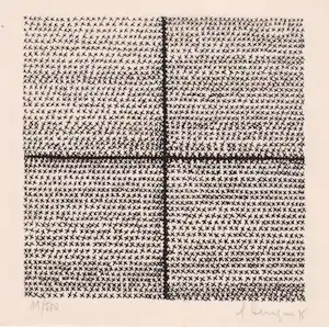 Gilbert Herreyns - Handgesigneerde zeefdruk: Geometrische Compositie verkauft für € 104!