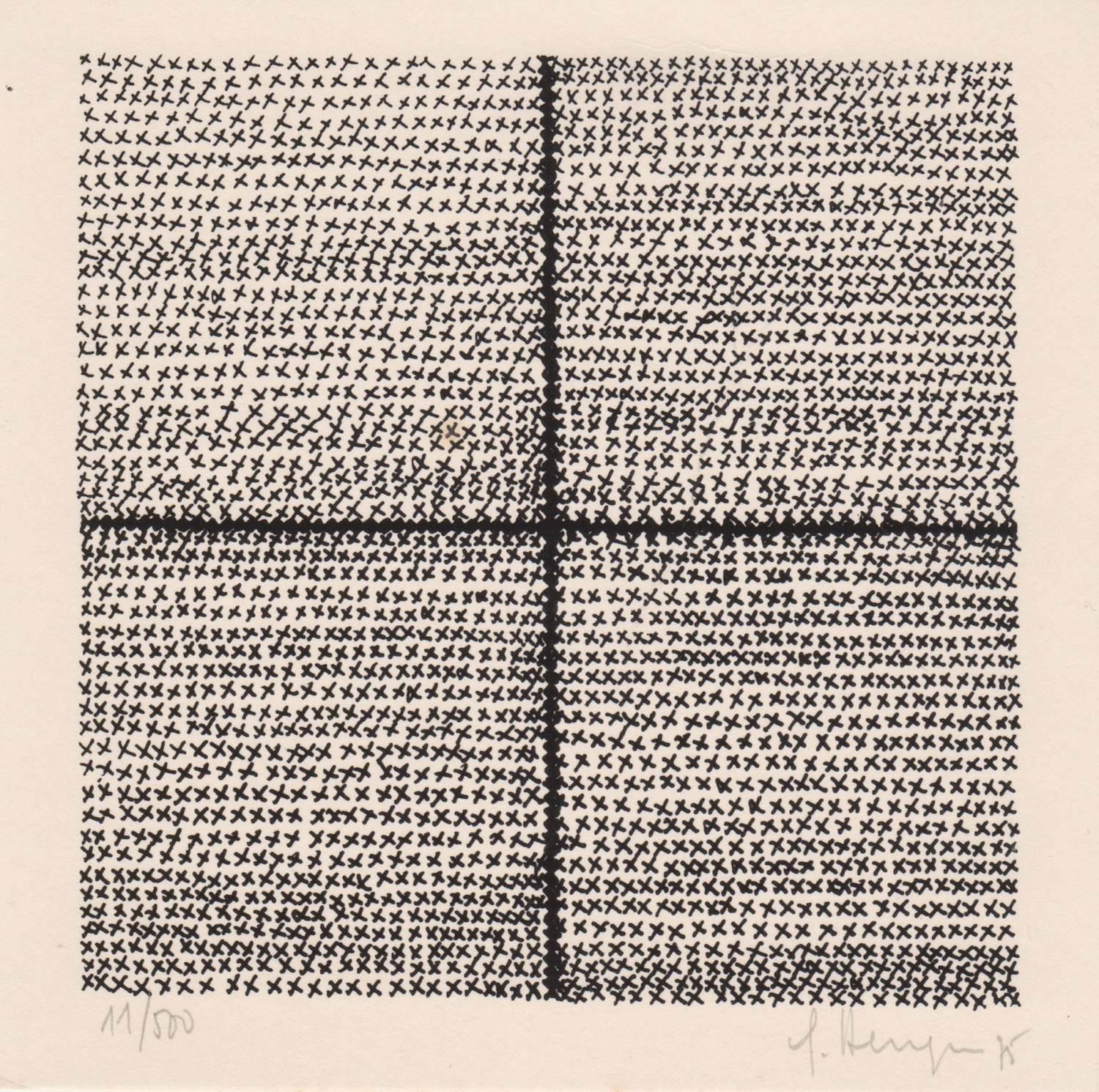 Gilbert Herreyns - Handgesigneerde zeefdruk: Geometrische Compositie kopen? Bied vanaf 45!