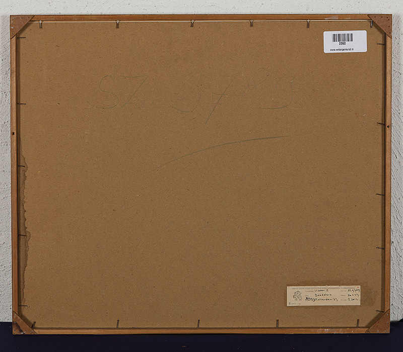 Jan Visser - Baadster - 1957 - Pastel en aquarel op papier - niet gesigneerd - BKR Rotterdam kopen? Bied vanaf 10!