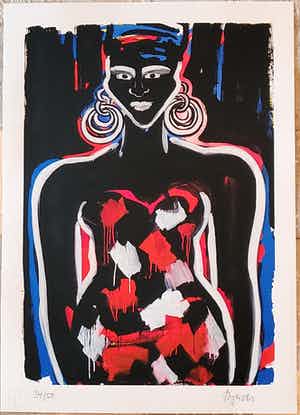 Elvira Bach - Paris Dakar, 2014 verkocht voor € 250!