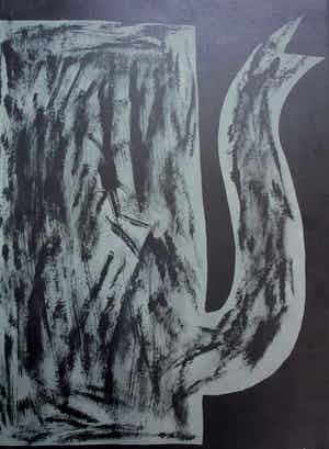 Klaas Gubbels - grote zeefdruk: Kan - 1991 verkocht voor € 295!