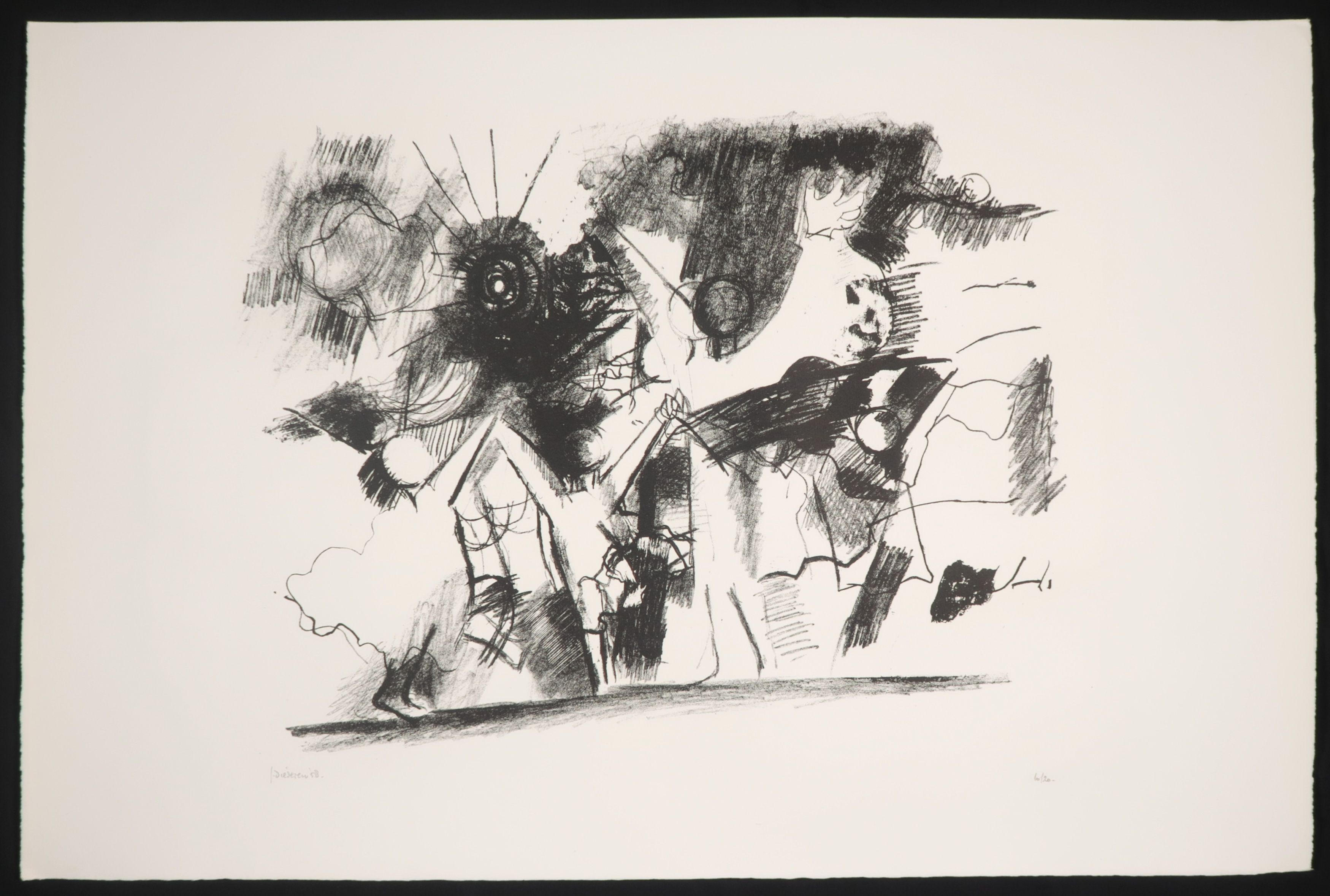 Jef Diederen - Litho, Zonder titel kopen? Bied vanaf 35!