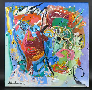 Henk Klinkhamer - Acryl op doek, Arbeiders II kopen? Bied vanaf 150!