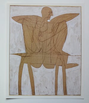 Klaas Gubbels - pen en potloodtekening in boek van galerie Espace + 3 catalogussen kopen? Bied vanaf 99!