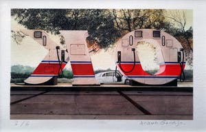 Araun Gordijn - OK service station + Tatra 1947 kopen? Bied vanaf 75!