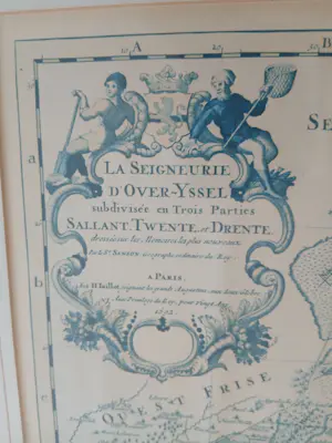 Alexis Hubert Jaillot - Litho - Kaart van Overijssel/Salland-Twente en Drenthe kopen? Bied vanaf 125!