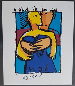 Herman Brood - ALS IK JOU NIET HAD. Zeefdruk met Certificaat van Echtheid kopen? Bied vanaf 350!