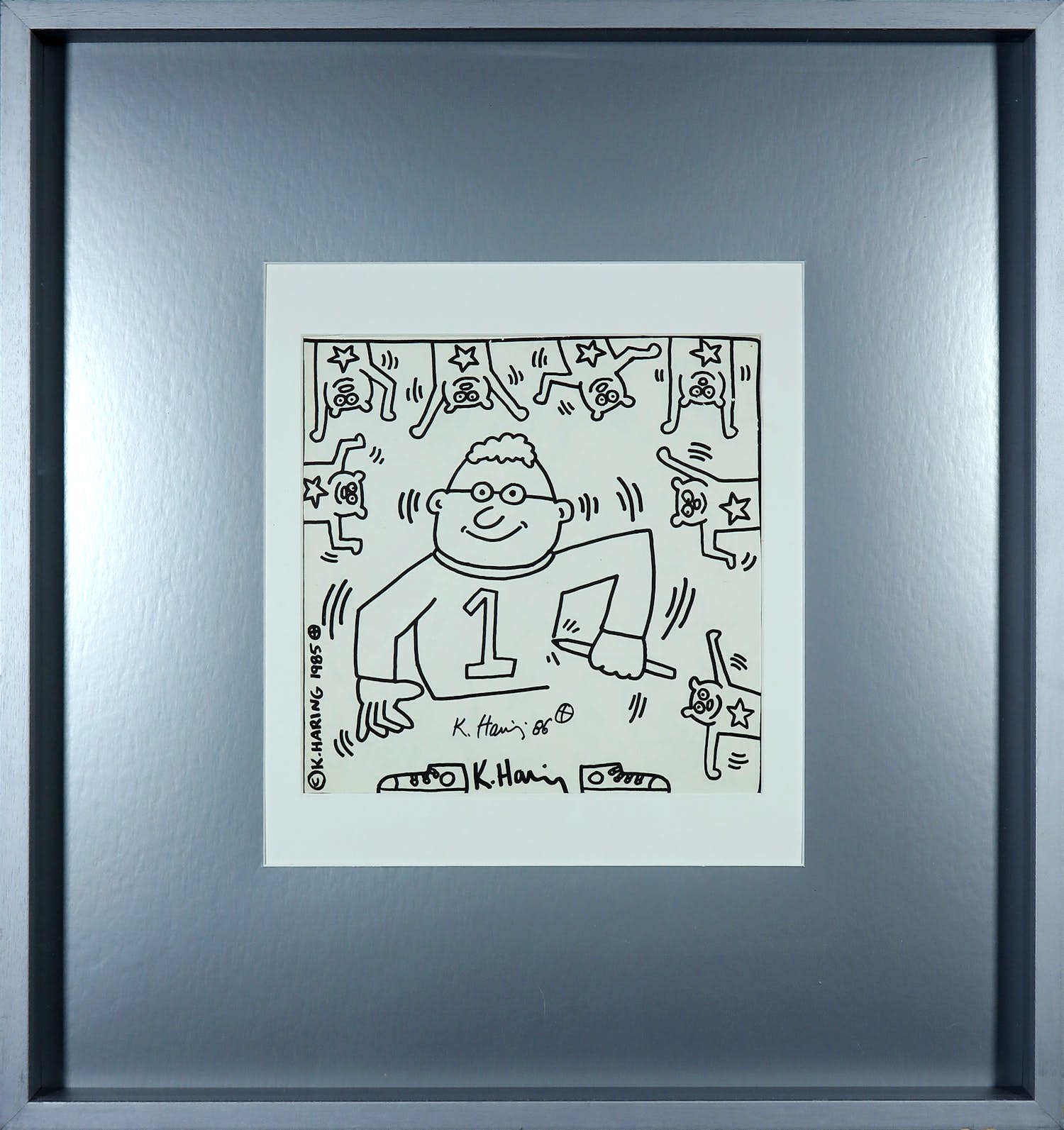 Keith Haring - Gesigneerd kleurboek - Ingelijst kopen? Bied vanaf 1!