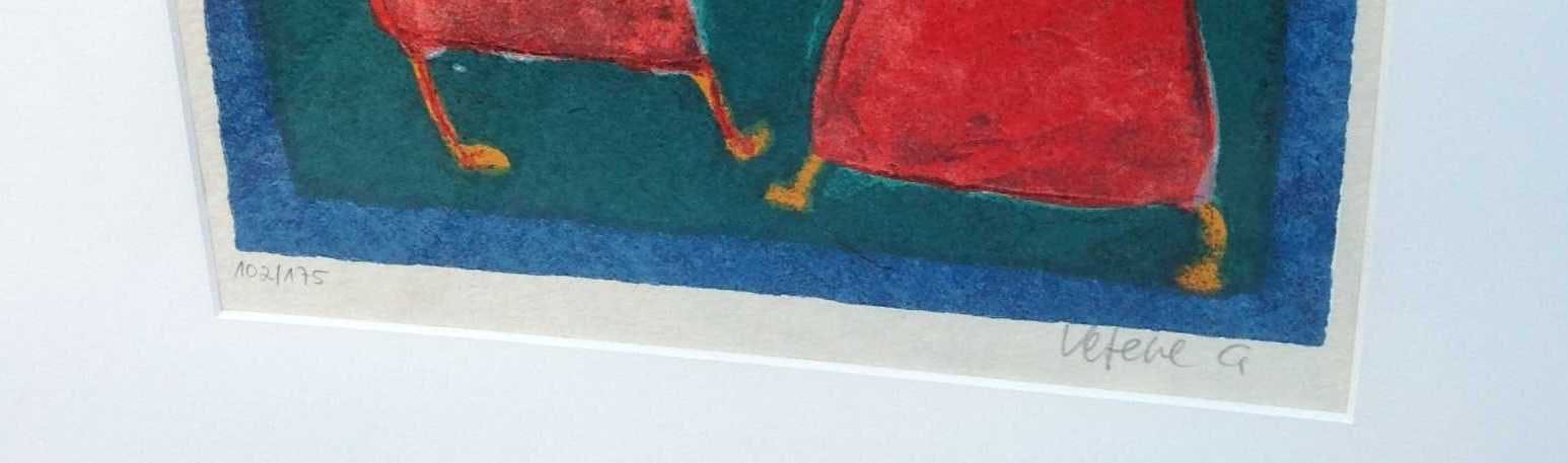 Giovanni Vetere - litho, 2 figuren kopen? Bied vanaf 100!