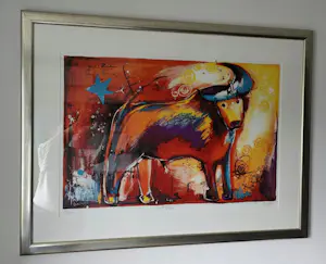 Angeles Nieto - Zeefdruk 'Toro' kopen? Bied vanaf 275!