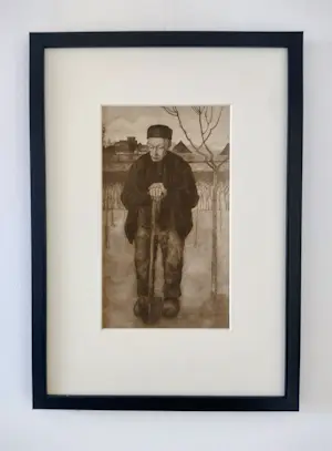 Jan Mankes - Douwe met spade kopen? Bied vanaf 45!