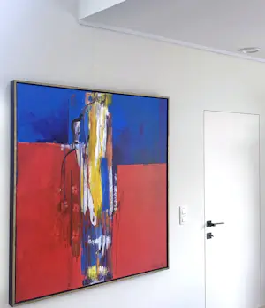 Henk Severens - Femme Jaune - Acryl op doek - 125x120 cm kopen? Bied vanaf 490!