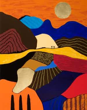 Ronald Boonacker - Kleurenzeefdruk VIA FLAMINIA Handgesigneerd. verkocht voor € 110!