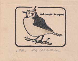 Niet of onleesbaar gesigneerd - Mesange Hupee - kuifmees kopen? Bied vanaf 10!