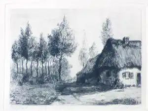 Suze de Lint - Heezenerbosch - Ets verkocht voor € 35!