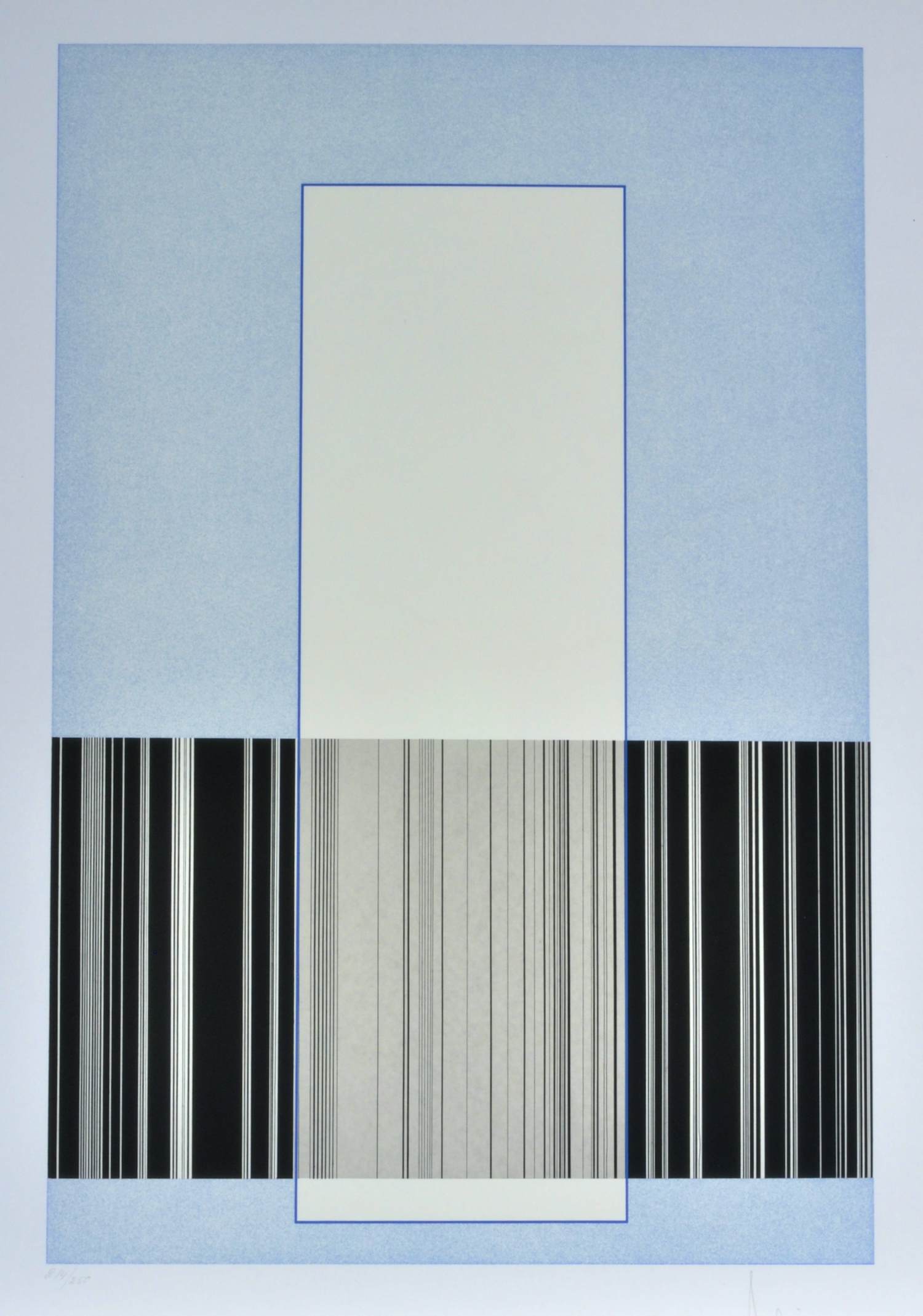 Luc Peire - Opstijgende leegte - Zeefdruk - Gesigneerd - 54x42 cm - 1977 kopen? Bied vanaf 290!