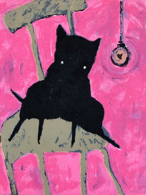 Peter Bastiaanssen - Hondje op stoel I kopen? Bied vanaf 45!