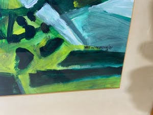 Hans van den Krommenacker - Landschap in groen kopen? Bied vanaf 10!