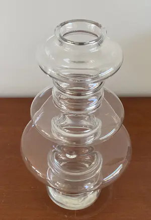 Christian Tortu - Hooped glazen vaas ontworpen door Marianne Guedin kopen? Bied vanaf 10!