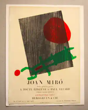 Joan Miro - HOLZSCHNITT " A TOUTE EPREUVE de PAUL ELUARD " 1959 kaufen? Bieten Sie von 300!