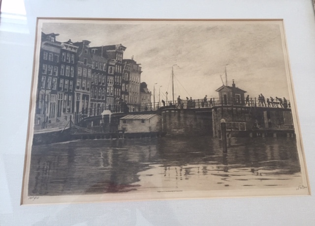 Willem Witsen - Kraansluis, huizen links circa 1913 verkocht voor € 150!