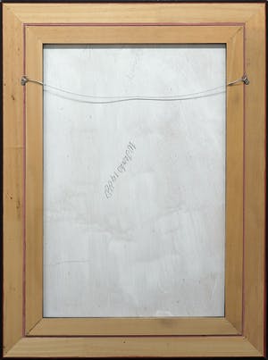 Wim Izaks - Expressionistische compositie op paneel - Ingelijst kopen? Bied vanaf 500!