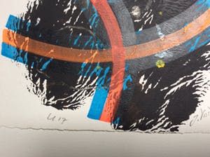 Jack Vissers - U 17 en U 44 - acryl op geschept papier kopen? Bied vanaf 10!