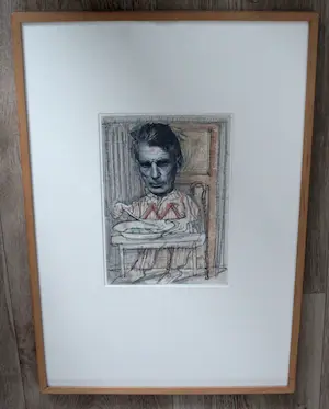 Co Westerik - Gemengde techniek op papier: Hommage a Samuel Beckett (design voor een poster) kopen? Bied vanaf 595!