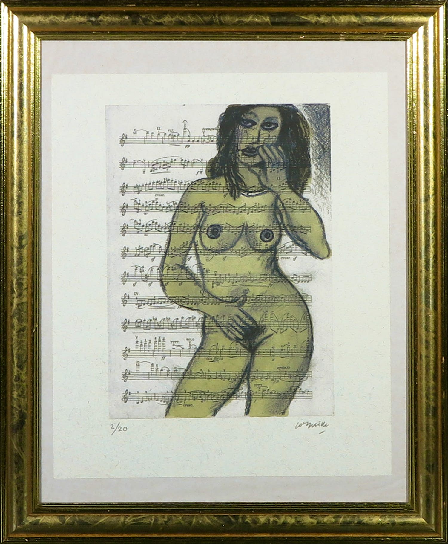 Corneille - Litho, Zonder titel - Ingelijst kopen? Bied vanaf 150!