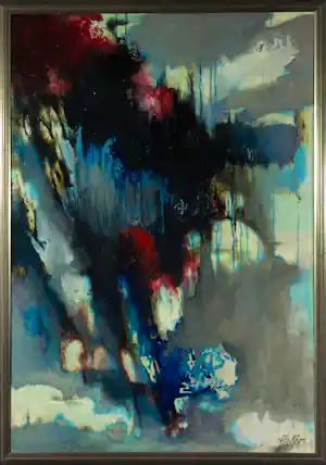 Albert Klijn - Olieverf op hardboard, Ruimtelijk - Ingelijst verkauft für € 250!
