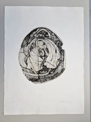 Cees Kortlang - Grote, in diverse grijstinten handgekl. reliëf Ets/aquatint - zeer kleine oplage kopen? Bied vanaf 59!