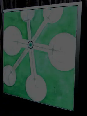 Yves Velter - Ingelijste gemengde techniek: Het kwetsbaarheid principe - 1996(groot werk!) kopen? Bied vanaf 795!