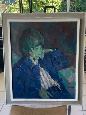 Buy Leen Spierenburg - portret van een zittende jongen? Bid from 110!