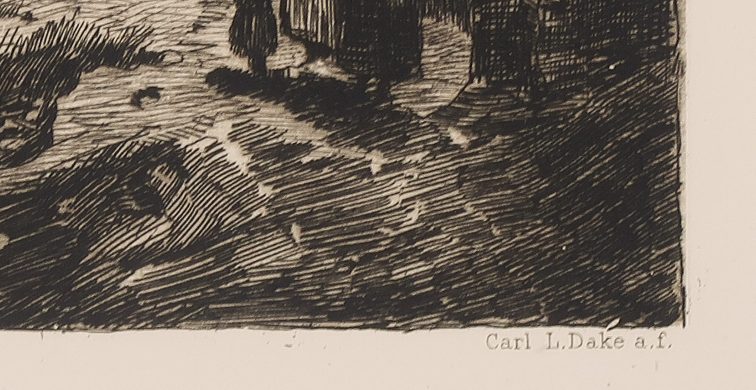 C.L. Dake - Ets, Landschap, naar schilderij van Jean-Baptiste Corot kopen? Bied vanaf 1!