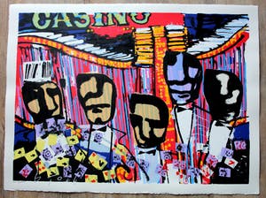 Herman Brood - zeefdruk: Casino kopen? Bied vanaf 249!
