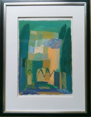 Ahmad Baldin - Landschap nr 3 - Groot ORIGINEEL werk - komt met uniek Boek. kopen? Bied vanaf 250!