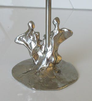 Corry Ammerlaan - Wijnglas met verzilverde voet kopen? Bied vanaf 22!