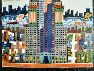 Charles Fazzino - Empire State Building - Dik papier - 96 x 56 cm kopen? Bied vanaf 125!