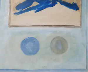 Jan Montyn - Abstracte compositie, - gemengde techniek (ingelijst) kopen? Bied vanaf 155!