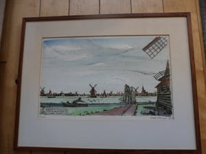 Lense Elzinga - Kleuren Ets, Krommenie anno 1795. kopen? Bied vanaf 35!