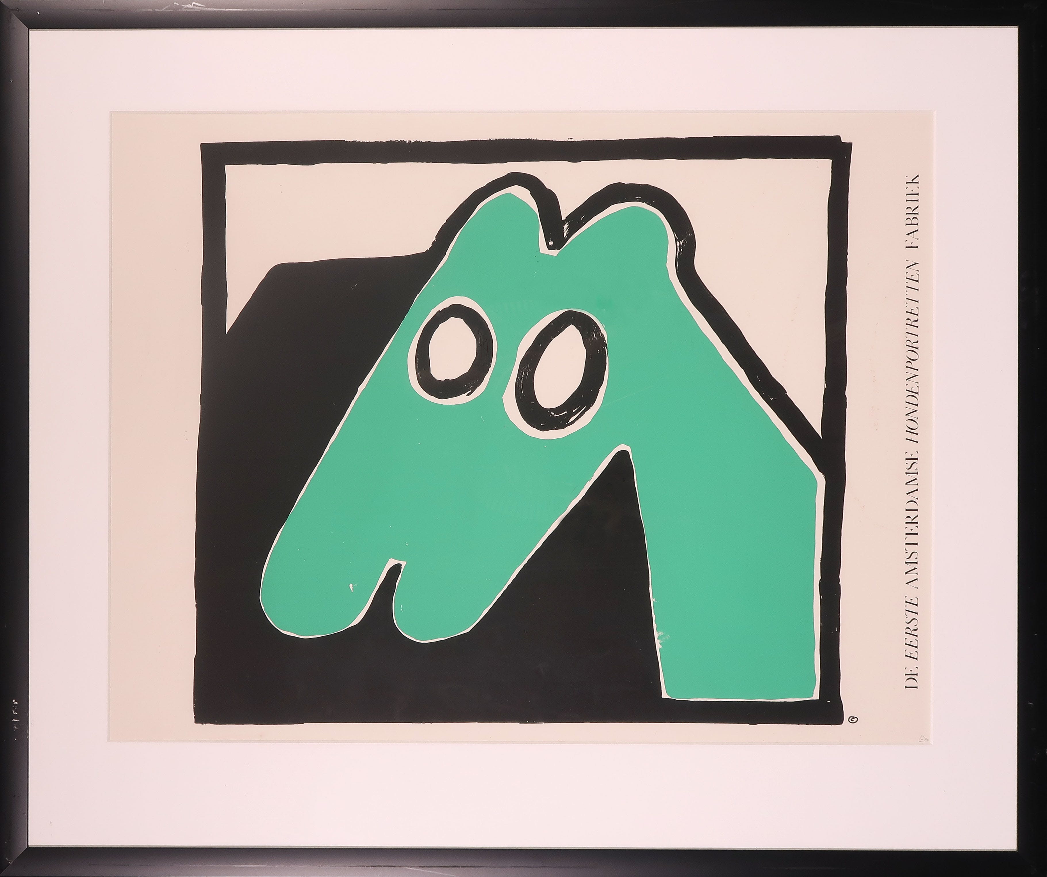 André Drenth - Zeefdruk, De Eerste Amsterdamse Hondenportretten Fabriek - Ingelijst kopen? Bied vanaf 1!