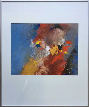 Bart van Oijen - z.t. | lyrisch abstract schilderij - ingelijst kopen? Bied vanaf 88!