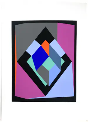 Guy Vandenbranden - Abstracte compositie - gesigneerde zeefdruk kopen? Bied vanaf 250!