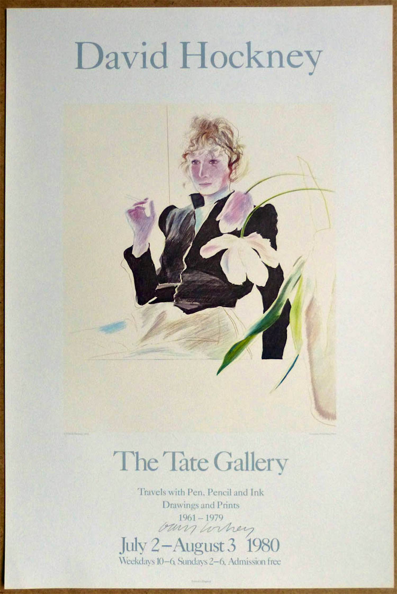 David Hockney - handsigniert - Celia - Tate Gallery London 1980 verkocht voor € 600!