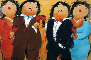 Theo Broeren - Acryl op doek, Obade (Zeer Groot) verkocht voor € 100!