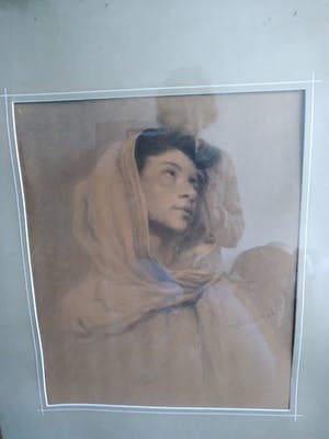 Louis Albert Roessingh - Portret van meisje met sluier kopen? Bied vanaf 250!