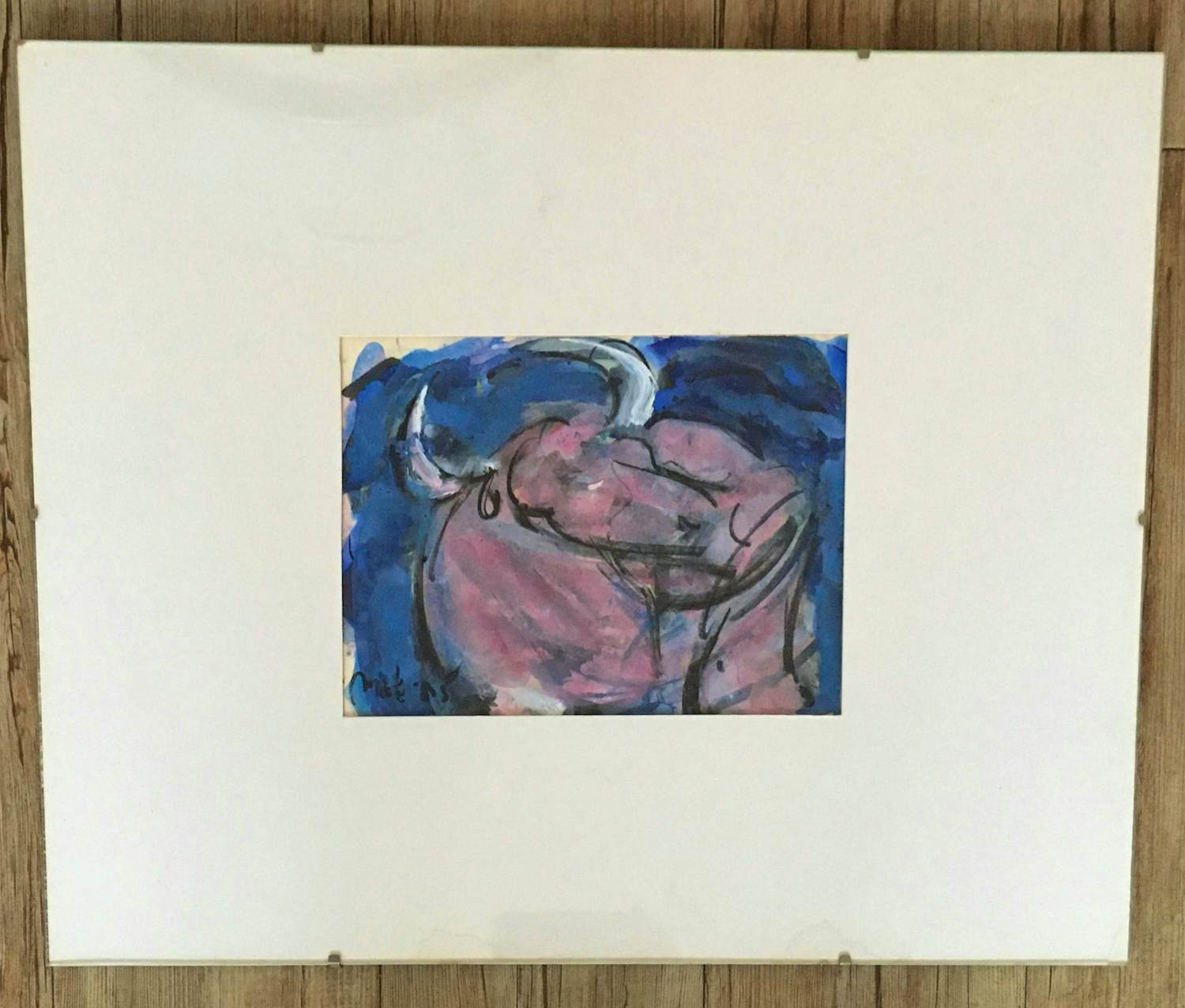 Margarita Nicolaas - Unieke stier in paars & blauw kopen? Bied vanaf 50!