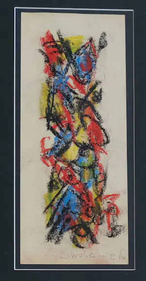 Theo Wolvecamp - Abstracte voorstelling kopen? Bied vanaf 295!