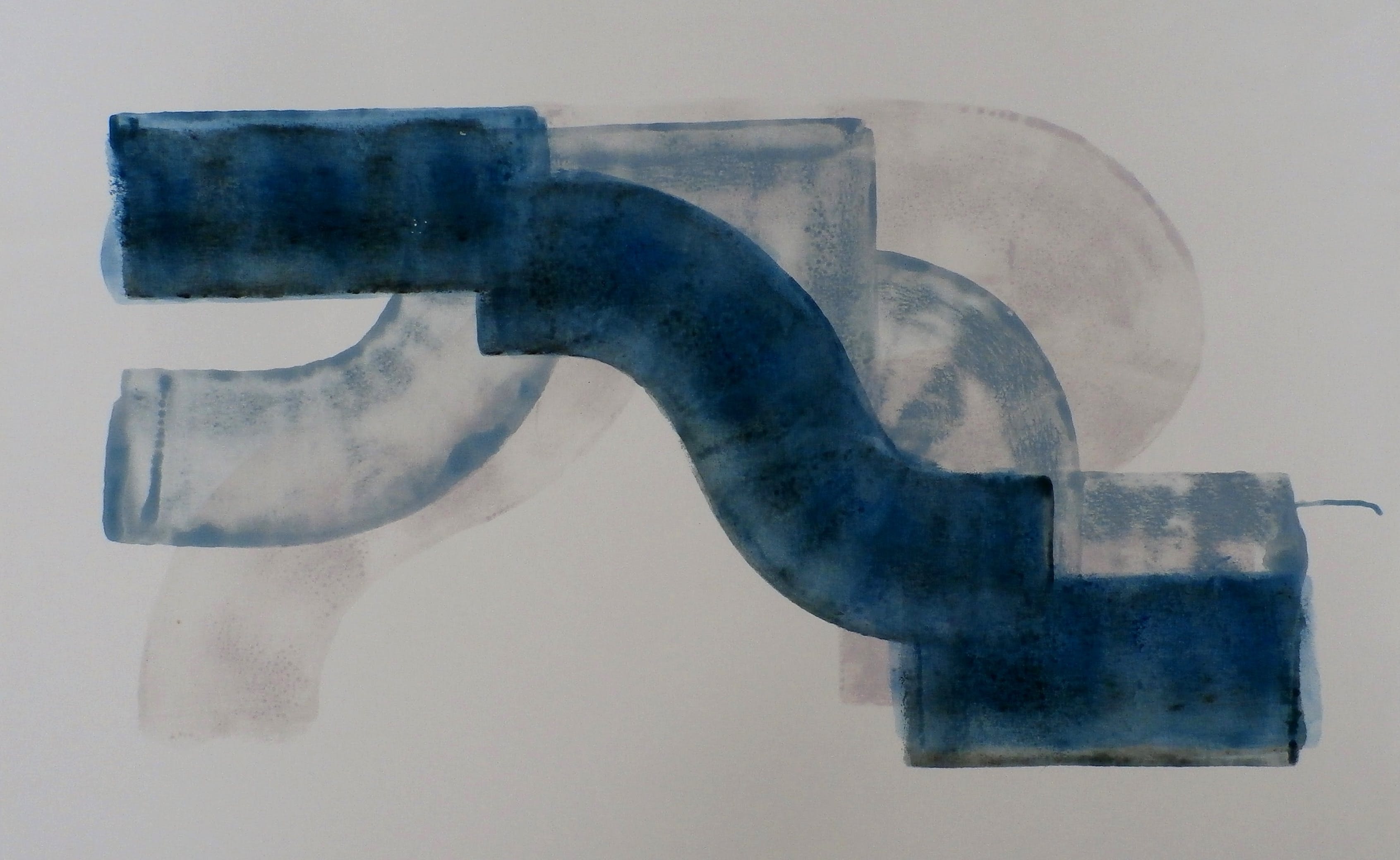 Hans Schraven - acryl op papier - 1989 verkocht voor € 49!