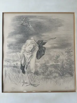 Peter Vos - Gesigneerde & genummerde lithografie (19/50), vogelvoorstelling kopen? Bied vanaf 75!